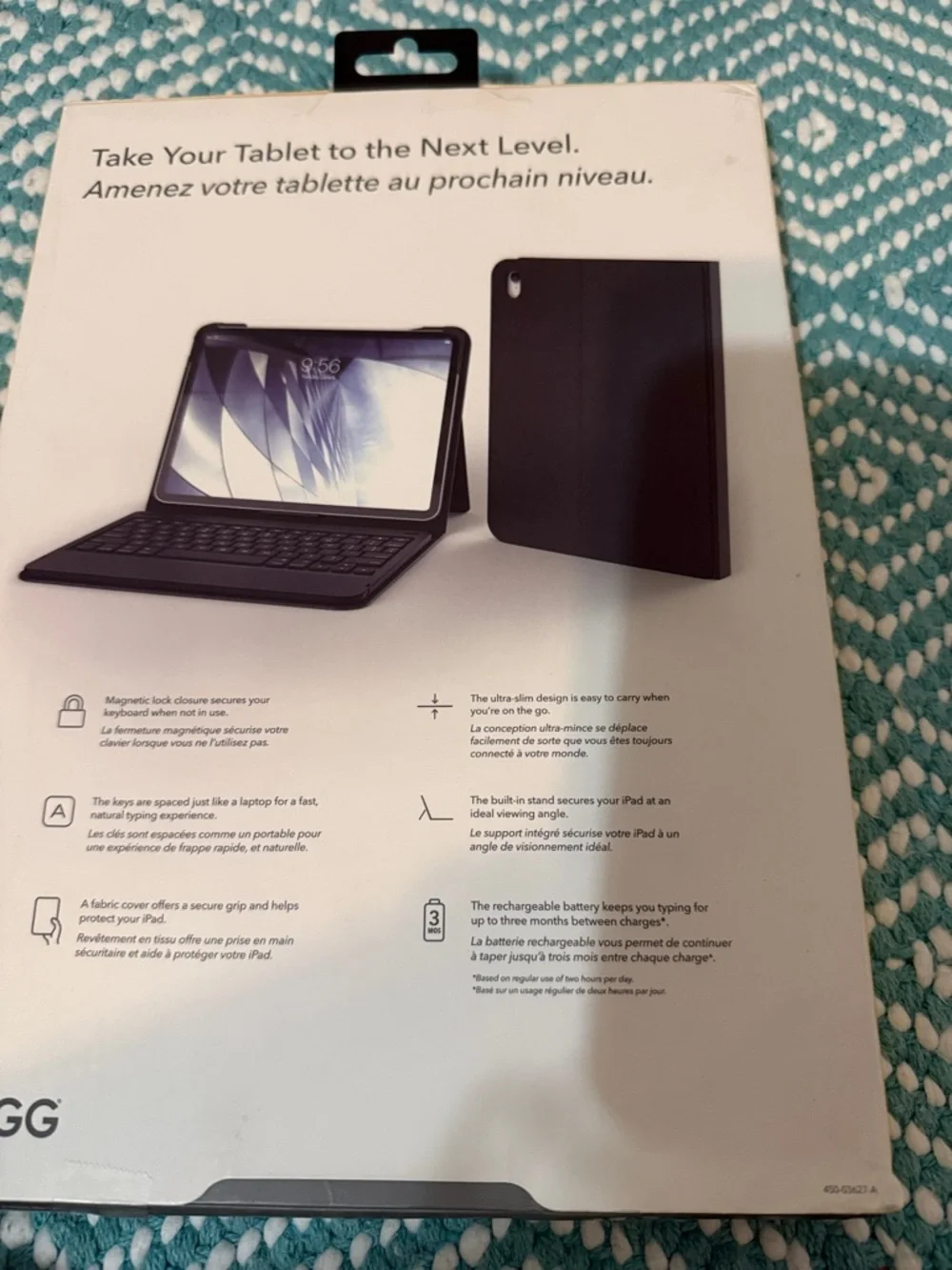ZAGG Messenger Folio Bluetooth Keyboard Case for 11-inch iPad Pro - Black